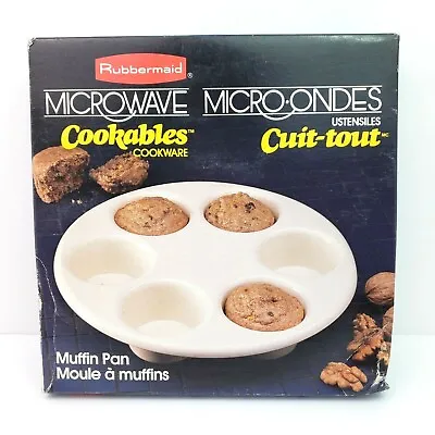 Vintage Rubbermaid Microwave Cookables Cookware Muffin Pan • $12.38