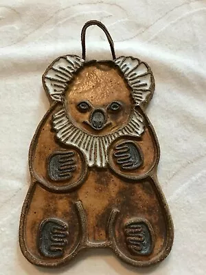 VTG Victoria Littlejohn Lauman Ceramic Koala Bear Hanging Trivet • $18.95