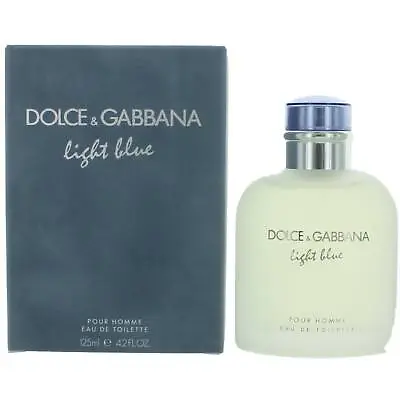 Dolce & Gabbana Men's Eau De Toilette Spray Light Blue Masculine Scent 4.2 Oz • $60.99