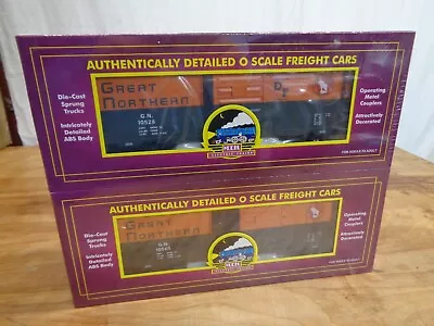 MTH Premier 20-93161 Great Northern 40' Box Car 2-Pack • $40