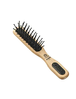 Kent Brushes PF21 Detangling Hair Brush Hairbrush Pocket Size Beechwood 265mm • £10.95