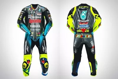 Motorcycle Leather Racing Suit One Piece Regular Size And Custom Rossi VR46 2021 • $599