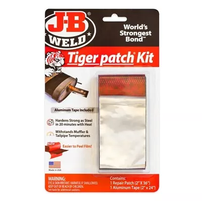 $28.95 • Buy JB Weld Tiger Patch Muffler Repair Kit J-B 39205 Exhaust Bandage High Temp