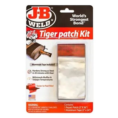 JB Weld Tiger Patch Muffler Repair Kit J-B 39205 Exhaust Bandage High Temp • $29.95