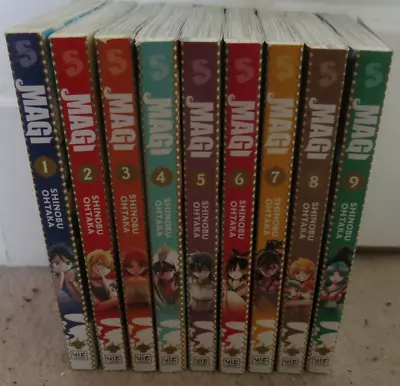 Magi The Labyrinth Of Magic Manga Vols 1 - 9 Set  RARE OOP • £60