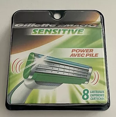 Gillette Mach 3 Sensitive Power Razor Blades 8 Cartridges • $28.95