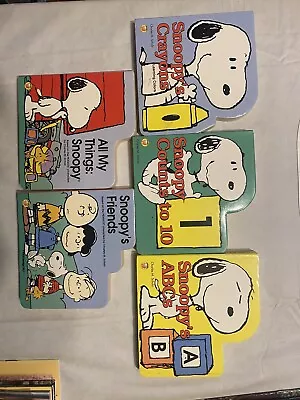 Snoopy Books Set Of 5 1994 Vintage By Charles M. Schulz • $20