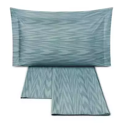 Double Bed Sheets And Pillowcases Missoni Home ANGIE 65 Air Force Blue • $309.11