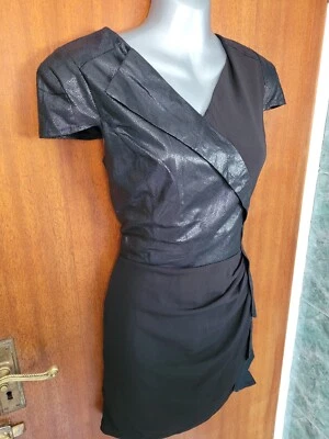 £15.99 • Buy Ladies Black And Mock Snakeskin Dress Size 12-14 New With Tags