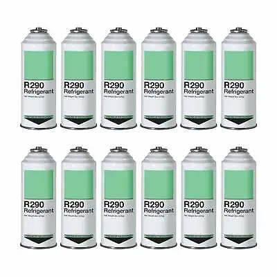 Refrigerant R290 - 12 Pack - Piercing Top Can (Inverted Charging) • $119.95