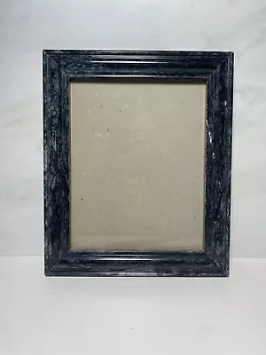 Vintage Marble Stone Photo Picture Frame Rectangular Leaning Black Gray 10x12” • $44