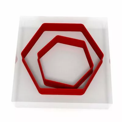 £3.69 • Buy  Hexagon Cookie Cutter Set Of 2 Biscuit Dough Icing Pastry Shape UK