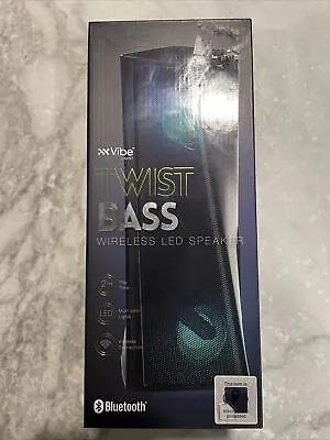 VIBE Twist Bass Wireless Speaker - LED RGB  Portable Bluetooth DG-WARP-BTS20 • $26.98