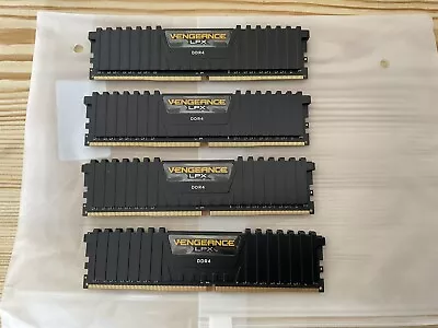 Corsair Vengeance LPX 16GB (4x4GB) 2666MHz DDR4 Memory Black • £40