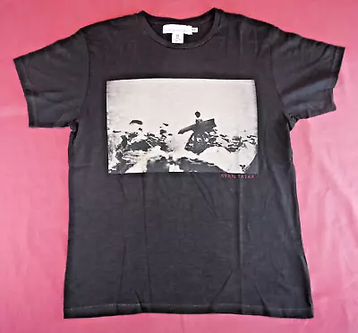 H&M LOGG Mens Light Cotton T-Shirt Tee Surfer Photo Graphic Ryan Tatar Size M • £4.50