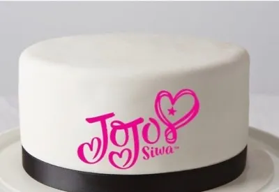 JOJO SIWA Logo Edible Image REAL Icing Cake Topper 7 X 9.5cm ICING • $4.40