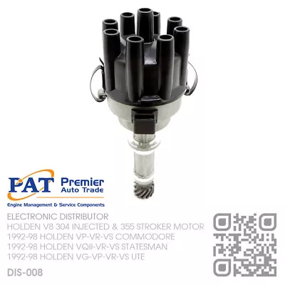 $198.50 • Buy Premier Distributor V8 304 & 355 Injected [holden Vp-vg-vr-vs Commodore/ute]