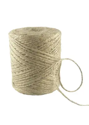 £1.78 • Buy 1-1500m 2 Ply Natural Brown Soft Jute Twine Sisal Wool String Rustic Shabby Reel
