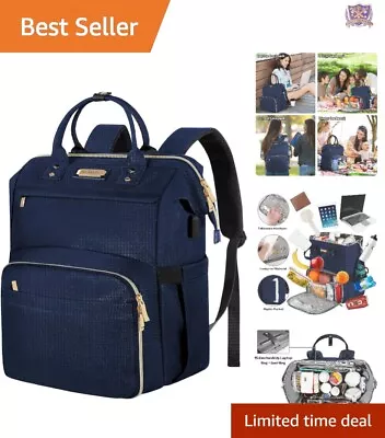 Sturdy Insulated Lunch Bag Backpack With USB Port - Fits 15.6 Inch Laptop • $62.67