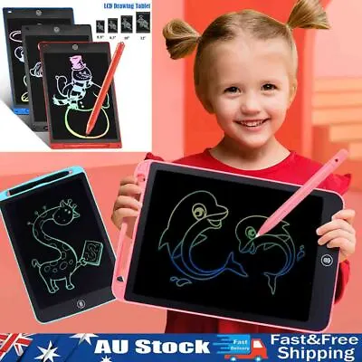 $6.55 • Buy Kids LCD Writing Tablet Drawing Board 8.5  Colorful Handwriting Pad With Pen