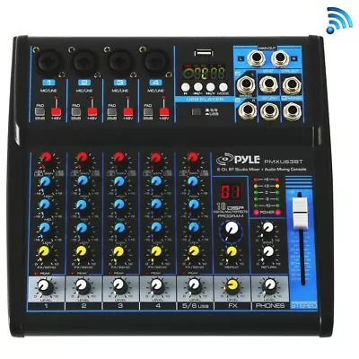 £103.82 • Buy Pyle Professional Audio Mixer Sound Board Console - Desk System Interface...