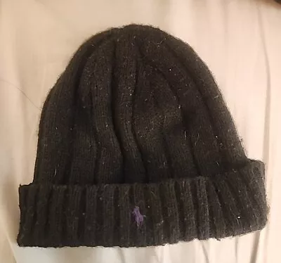 Polo Ralph Lauren Signature Horse Merino Cuffed Beanie - Black • $10