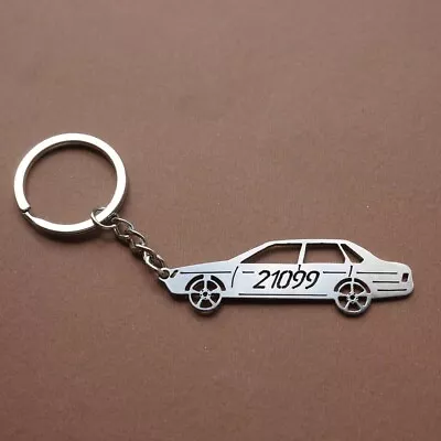 Fits For VAZ 21099 Keychain Metal Key Ring Stainless Accessory Gift Car Tuning • $22.90