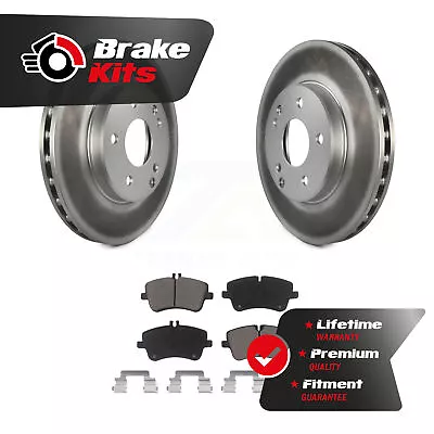 Front Coated Brake Rotors Ceramic Pad Kit For 2002-2007 Mercedes-Benz C230 Coupe • $95.53