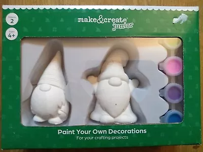 Paint Your Own Ceramic Christmas Decorations Knomes New Gift Sweet • £8