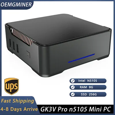 GK3V Intel N5105 Mini PC GK3V Pro  8GB RAM  256GB SSD WiFi5 DDR4 Vga Office Pc • $139