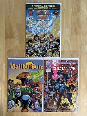 Mortal Kombat #1 Malibu Comic Lot (1993-1994) 3 Books First Printing Vintage • $6.25