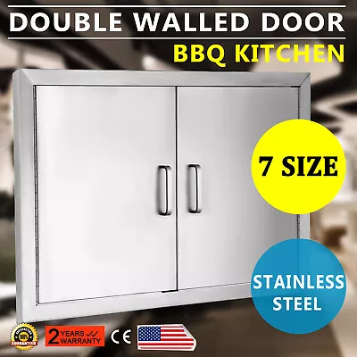 $50.90 • Buy 31  Outdoor Kitchen / Bbq Island Stainless Steel Double Access Door Usa New
