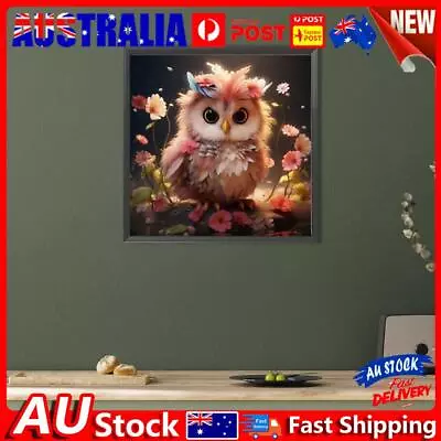 5D DIY Full Square Drill Diamond Painting Owl Kit Home Decoration 35x35cm • $12.39