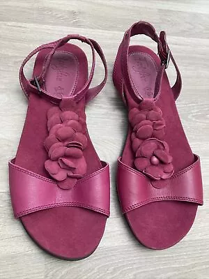 M&S Footglove Ladies Size 6 Pink Flat Sandals • £8.50