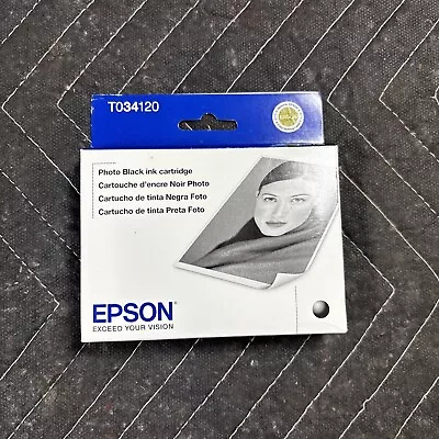 GENUINE Epson 34 T0341 Photo Black Ink Cartridge For Stylus Photo 2200 Printer • $12.99