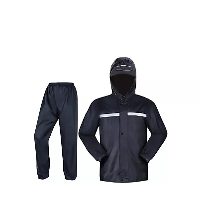 Waterproof Rain Suits Heavy Duty Raincoat Fishing Rain Gear Jacket Men • $18.99