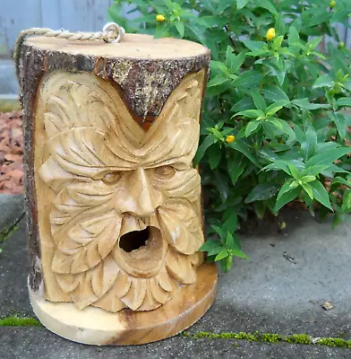 £28.99 • Buy Amazing Carved Wooden Bird House Nesting Box 25 Cm Indoor / Outdoor Decor