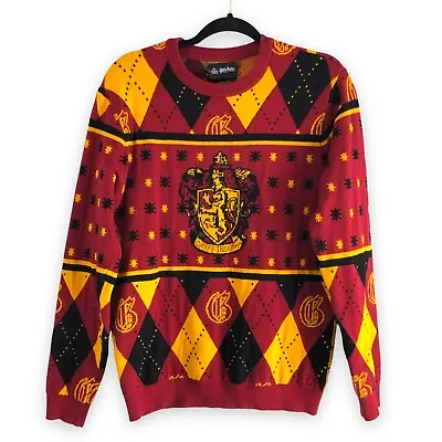 $39.99 • Buy Wizarding World Harry Potter Gryffindor Ugly Christmas Sweater Size Small Unisex