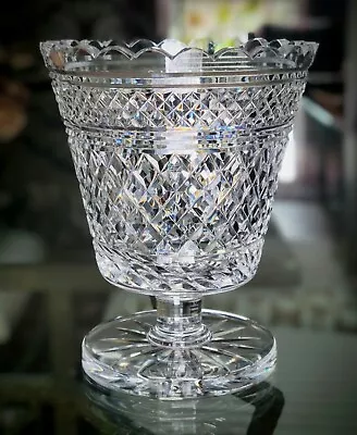 Vintage Waterford Crystal Footed Period Vase 8  Ireland FREE SHIP • $189
