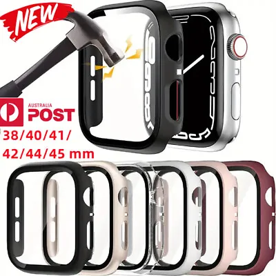 For Apple Watch IWatch Ultra 8 SE 7 6 5 4 40/44/41/45/49 Screen Protector Case • $5.45