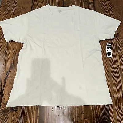 NWT BDG Urban Outfitters Men’s Size XL Distressed T-Shirt In Beige • $11.19