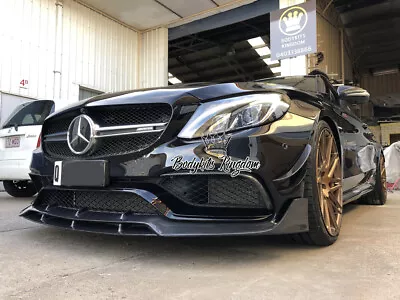 W205 C205 Amg C63s Coupe Carbon Fiber Front Lip Diffuser Spoiler • $999