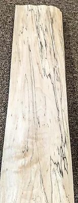 Maple Spalted Ambrosia Wood Veneer 5  X 19  Raw No Backed 1/42  Thickness • $25