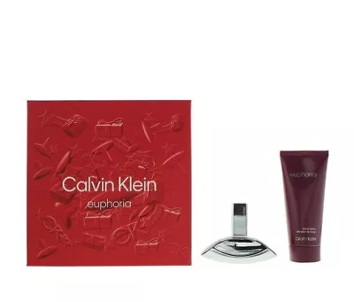 Calvin Klein Euphoria For Women Eau De Parfum 100ml & Body Lotion 2 Piece Set • $49