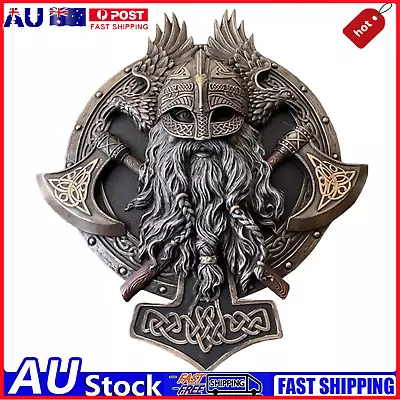 Berserker Double Axe Wall Decor PlaqueVintage Viking Wall Plaque Decor 100% New • $25.36