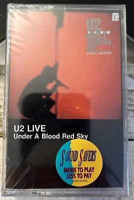 U2 LIVE Under A Blood Red Sky Cassette 1983 Island Records NEW FACTORY SEALED • $14.50