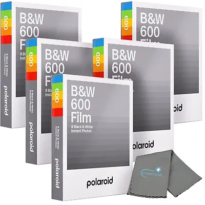 Polaroid B&W Instant Film For 600 & I-Type Camera 8 Photos/Pack W/ Lens Cloth • $49.66