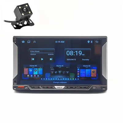 Double Din Car Stereo Touch Screen Carplay Radio GPS Nav WIFI Mirror Link Camera • $92.71