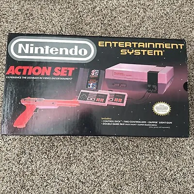 Oval Seal NES Action Set Nintendo System Complete In Box Original Mario Nr-MINT • $525