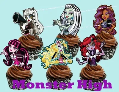 Monster High Inspired Cupcake Topper(12pcs) • $6.50